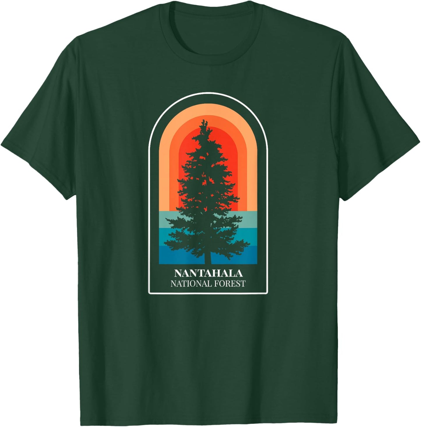 Retro Nantahala National Forest North Carolina Hiking T-Shirt - T-Shirt | Forest