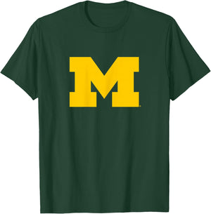 University of Michigan Wolverines U of M Primary Logo T-Shirt - T-Shirt | Forest