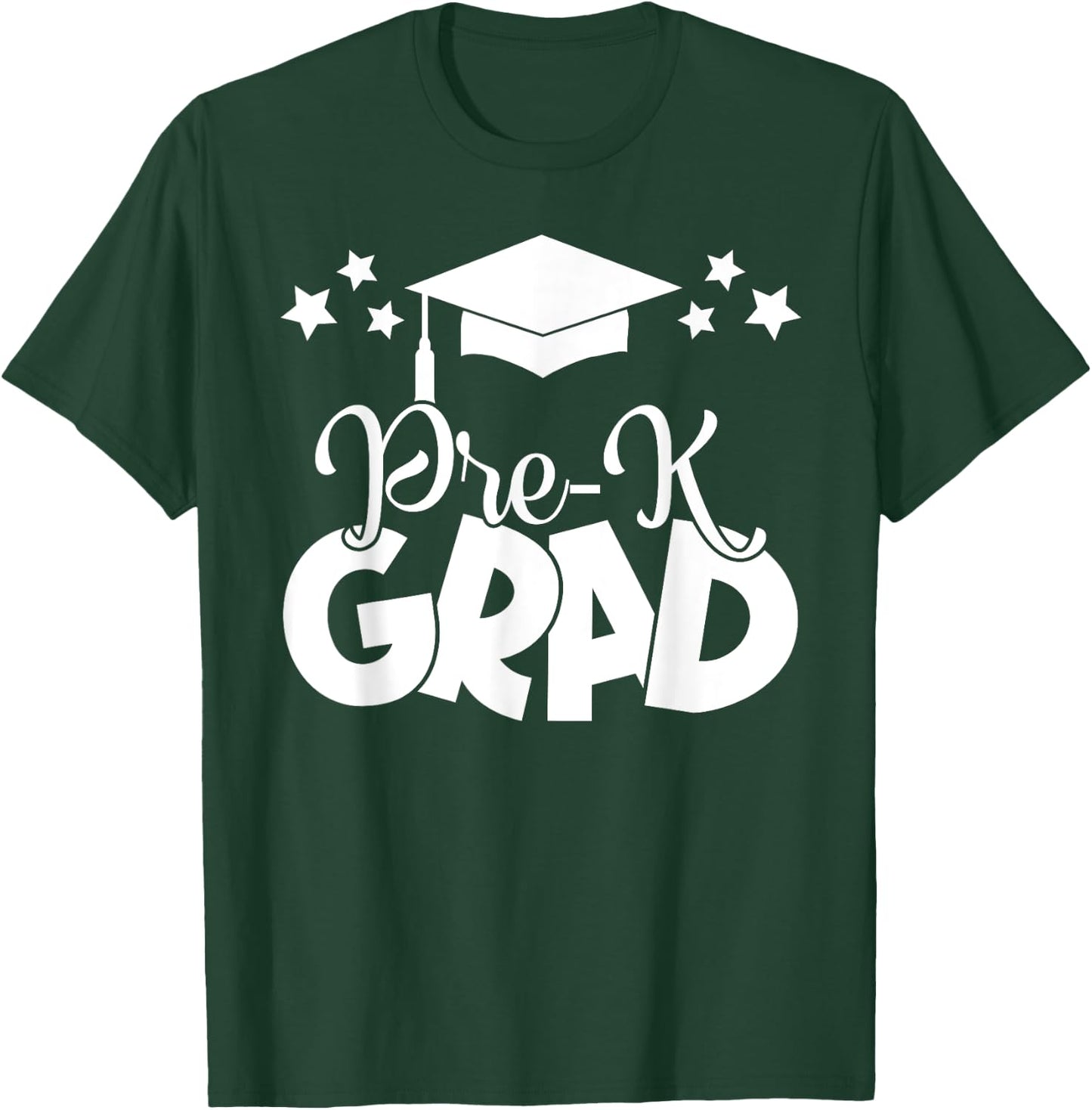 Pre-K Grad 2024 Gifts Boys Girls Pre-K Graduation Cap, Gown T-Shirt - T-Shirt | Forest