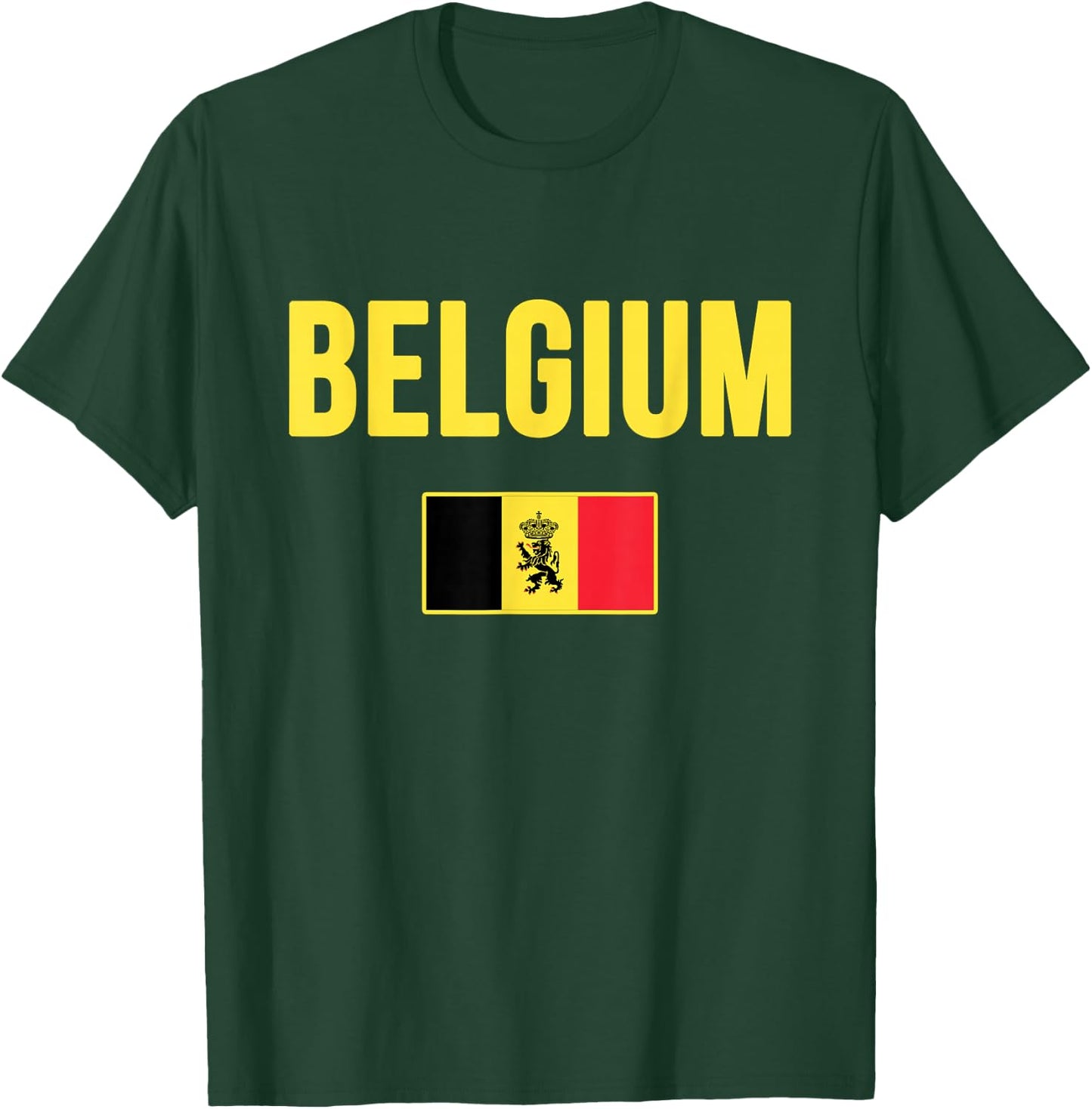 Belgium Belgian Flag Souvenir Belgie T-Shirt - T-Shirt | Forest