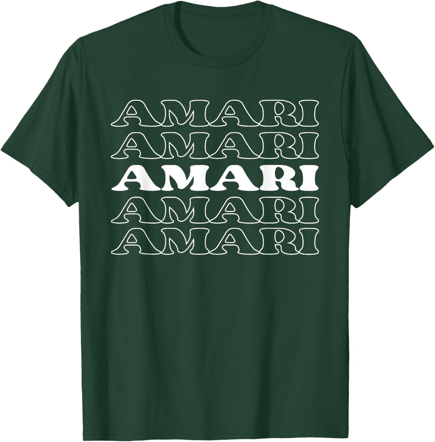 Amari Name Personalized First Nickname Surname T-Shirt - T-Shirt | Forest