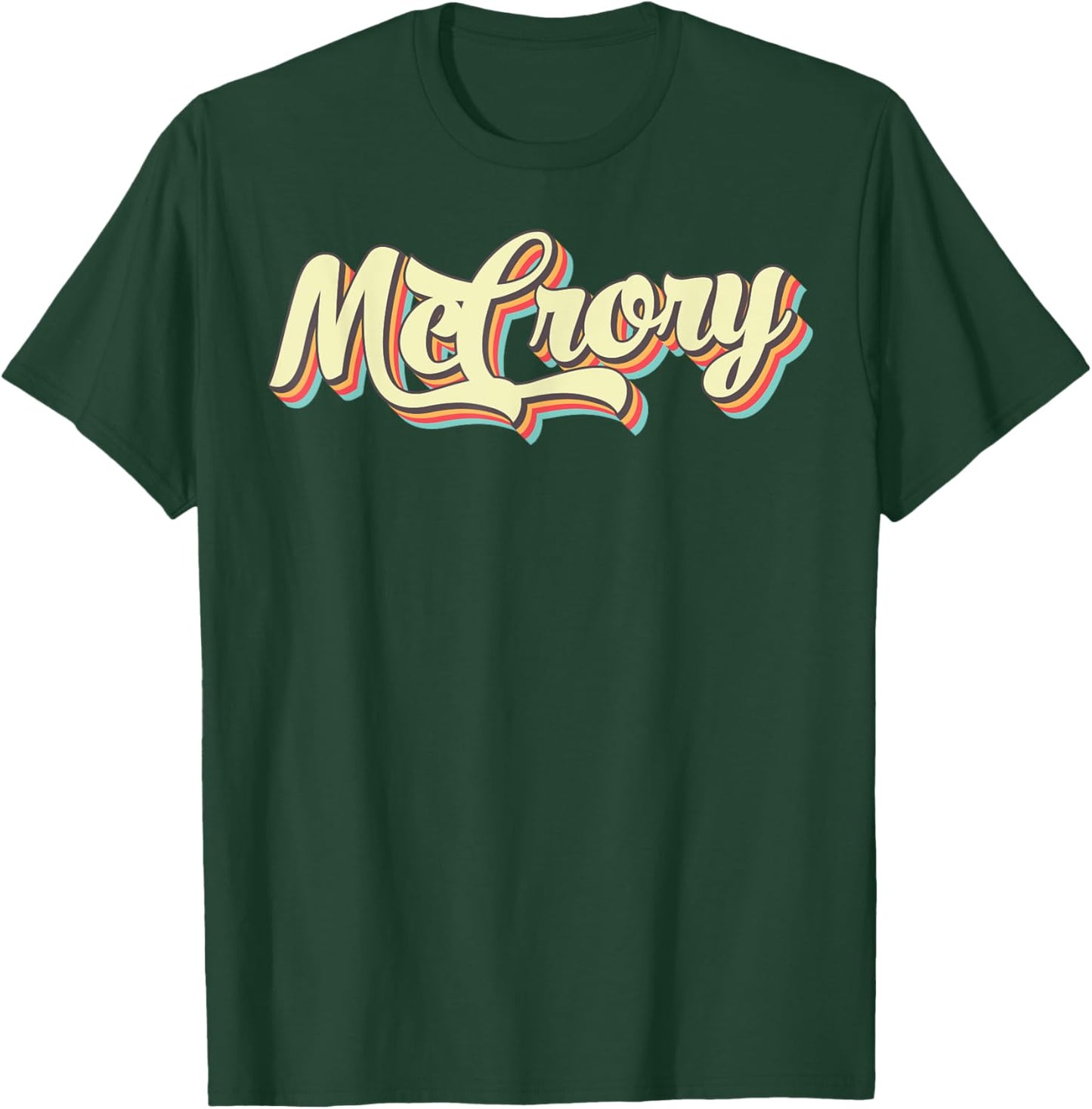 McCrory Retro Art Baseball Font Vintage T-Shirt - T-Shirt | Forest