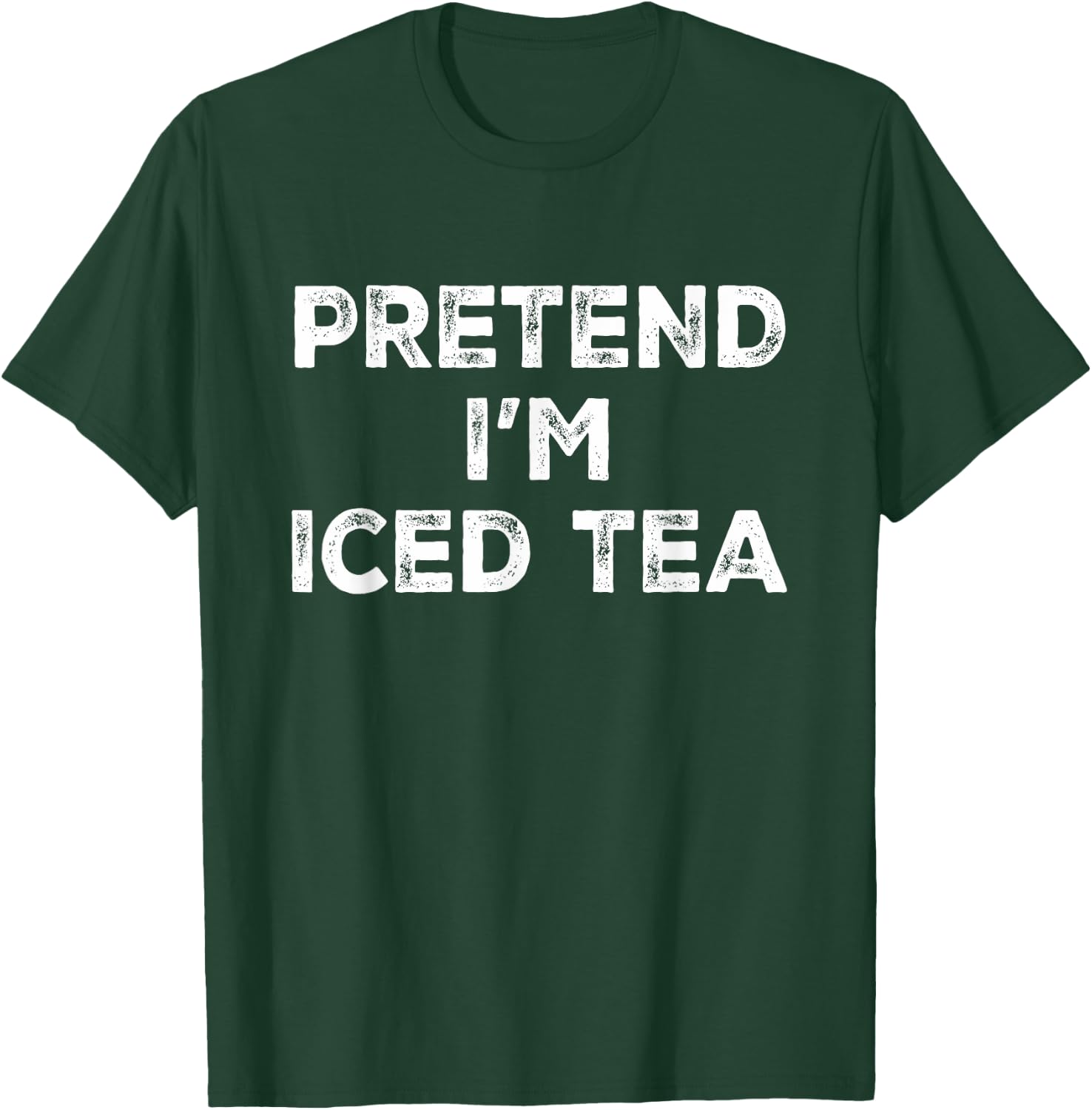 Pretend I'm Iced Tea Lazy Halloween Costume T-Shirt - T-Shirt | Forest