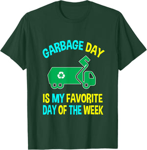 Garbage Uniform Trash Kids Garbage Man Costume Truck T-Shirt - T-Shirt | Forest