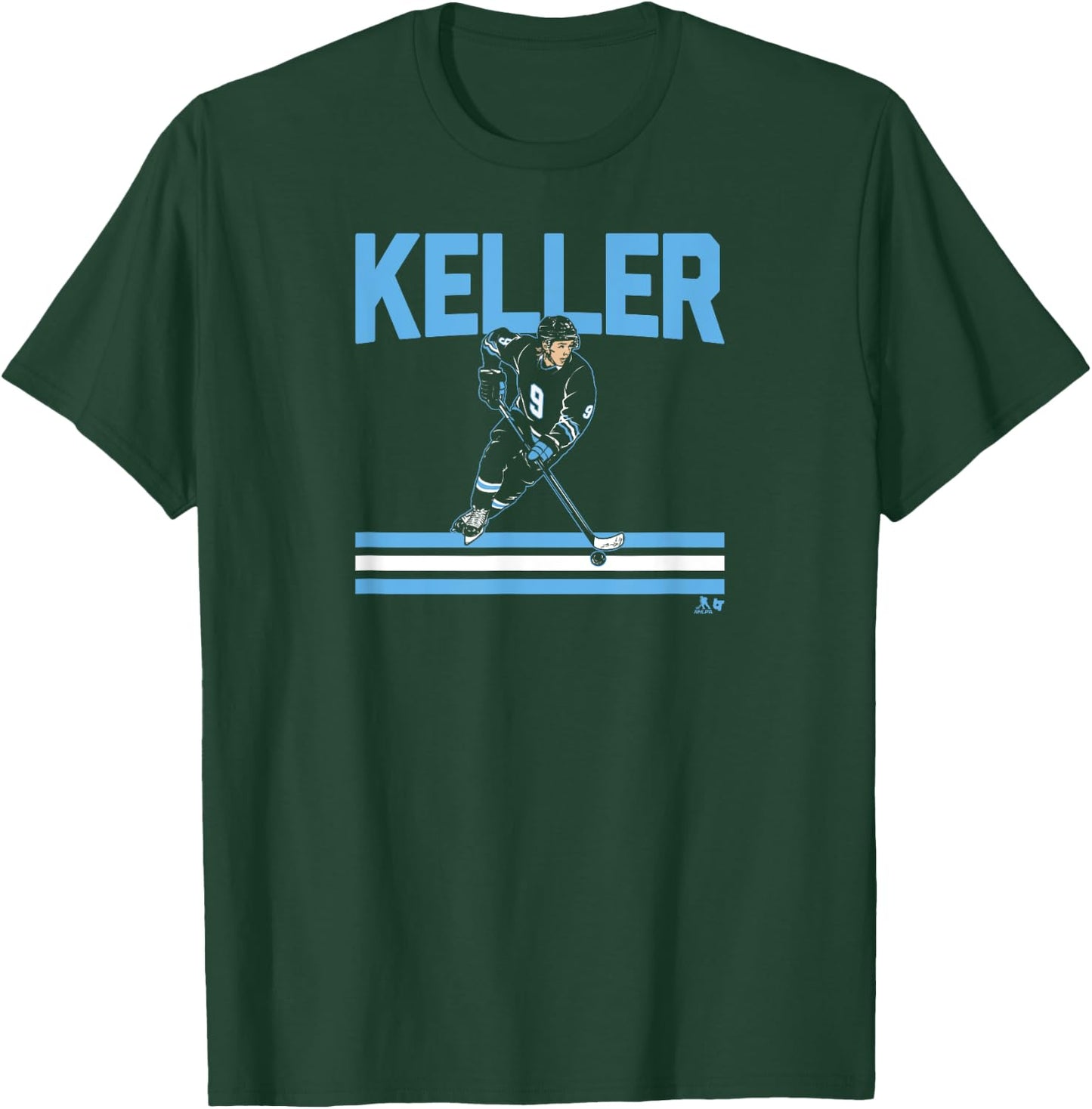 Clayton Keller - Slap Shot Star - Utah Hockey T-Shirt - T-Shirt | Forest