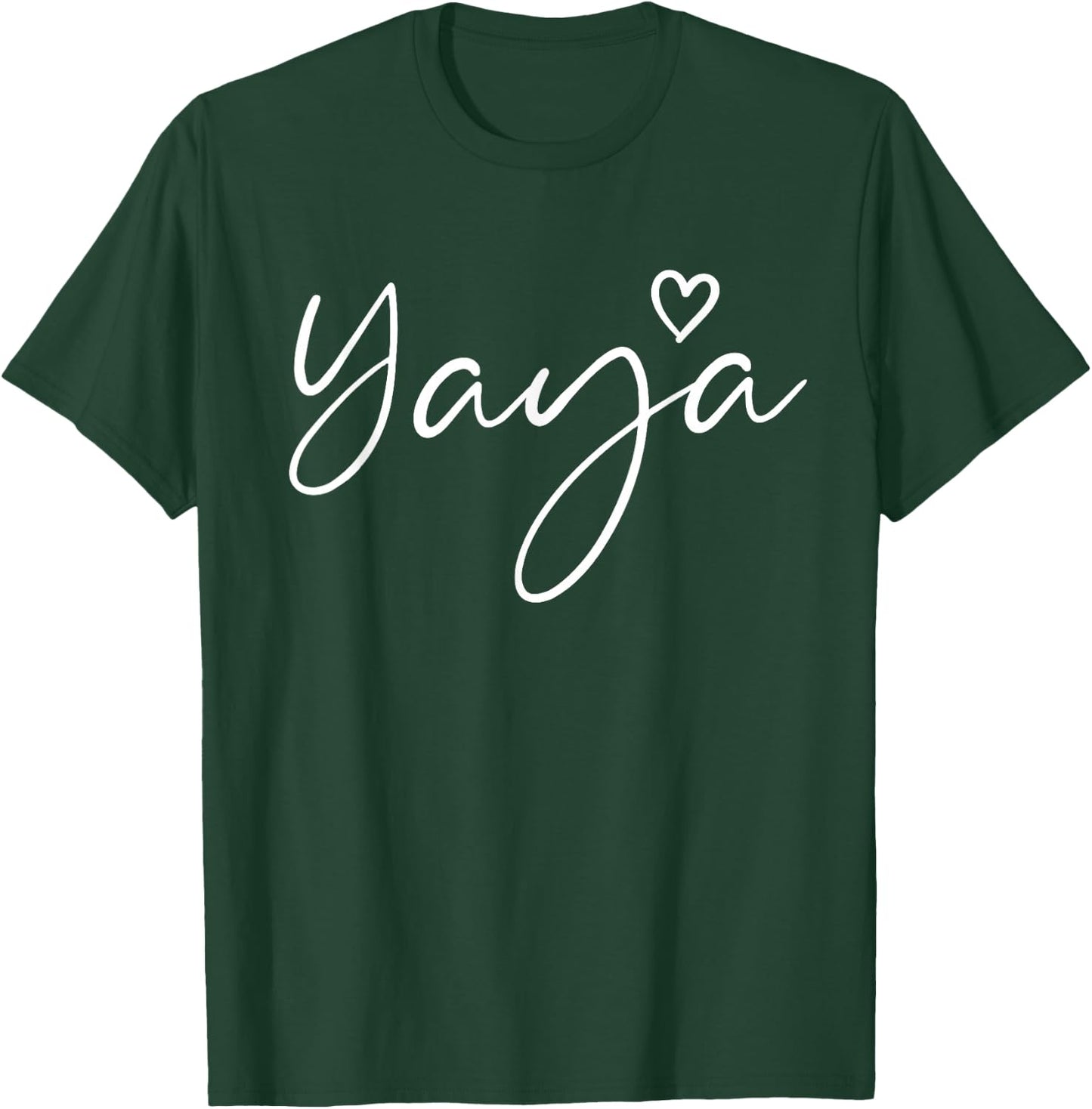 Yaya Gifts Grandma Heart Mother's Day Yaya T-Shirt - T-Shirt | Forest