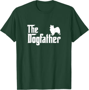Papillon The DogFather Dog Papa Dad T-Shirt - T-Shirt | Forest