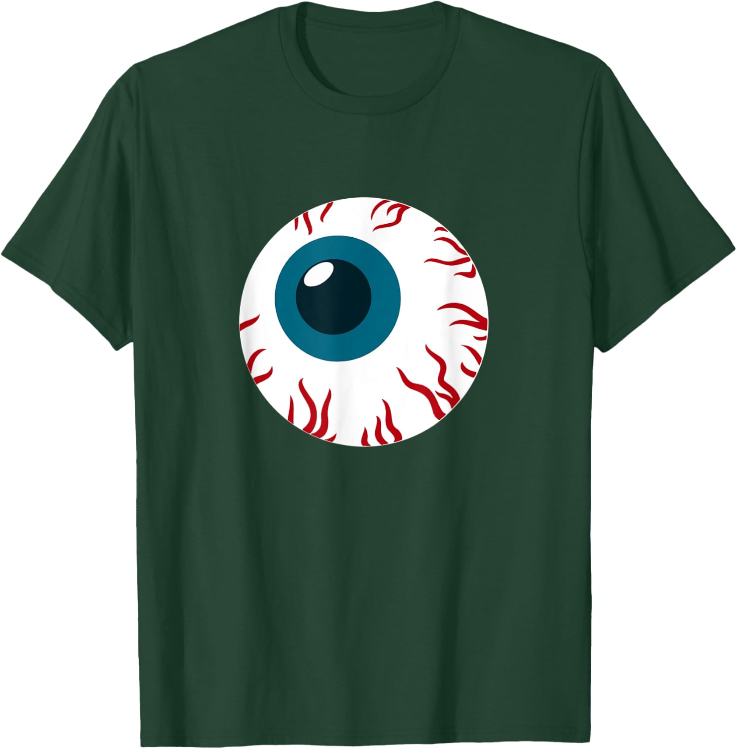 Eyeball funny spooky scary Halloween birthday gift men women T-Shirt - T-Shirt | Forest