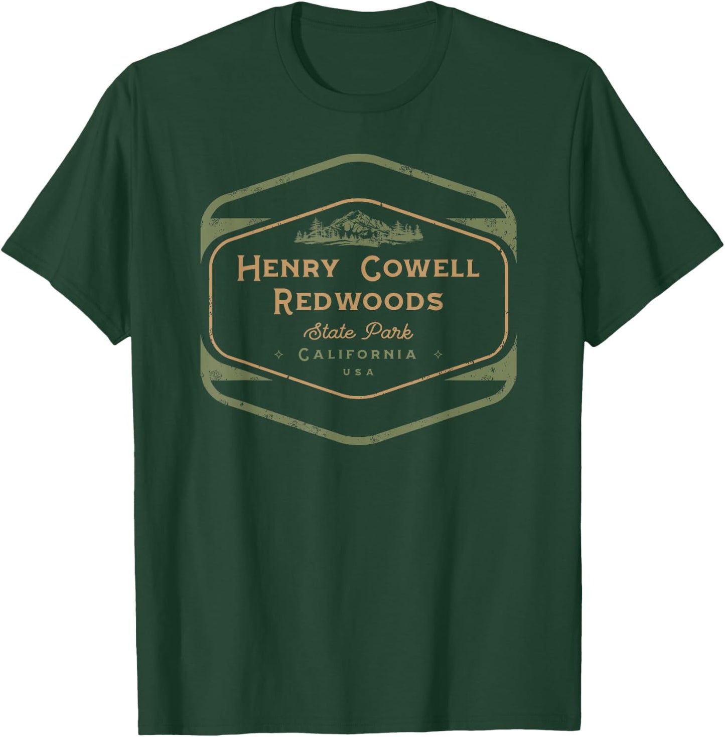 Henry Cowell Redwoods State Park California Retro Vintage T-Shirt - T-Shirt | Forest