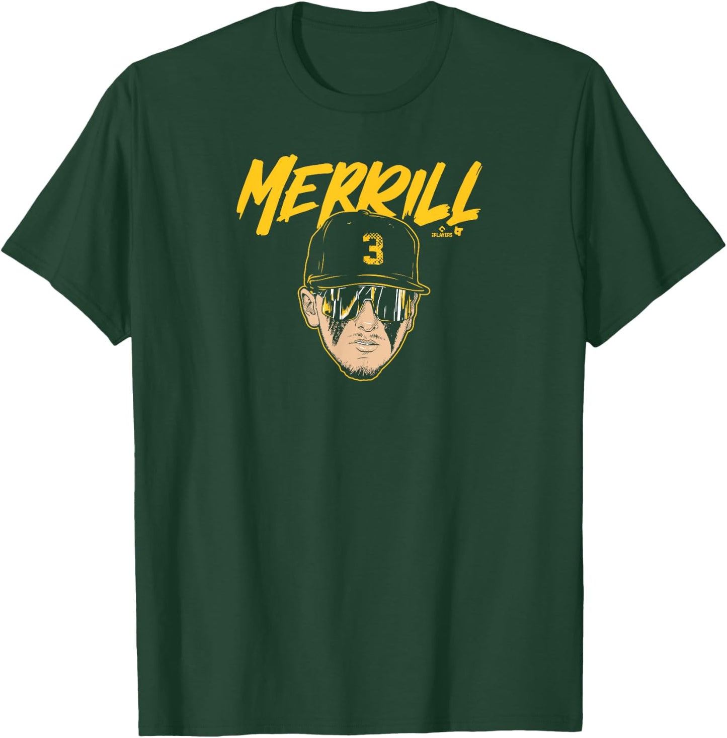 Jackson Merrill: Swag Head - San Diego Baseball T-Shirt - T-Shirt | Forest