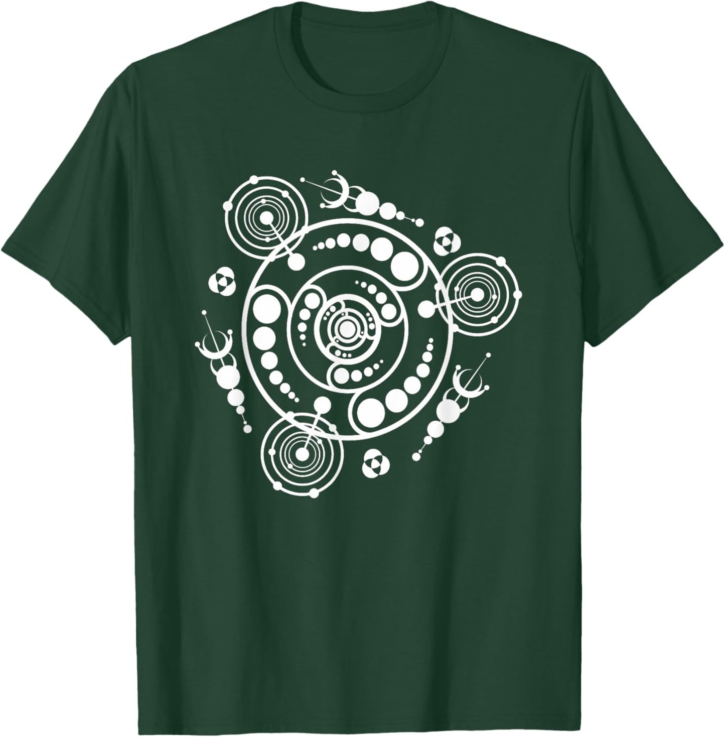 Crop Circle Space Alien Galaxy UFO Illustration Art Designer T-Shirt - T-Shirt | Forest