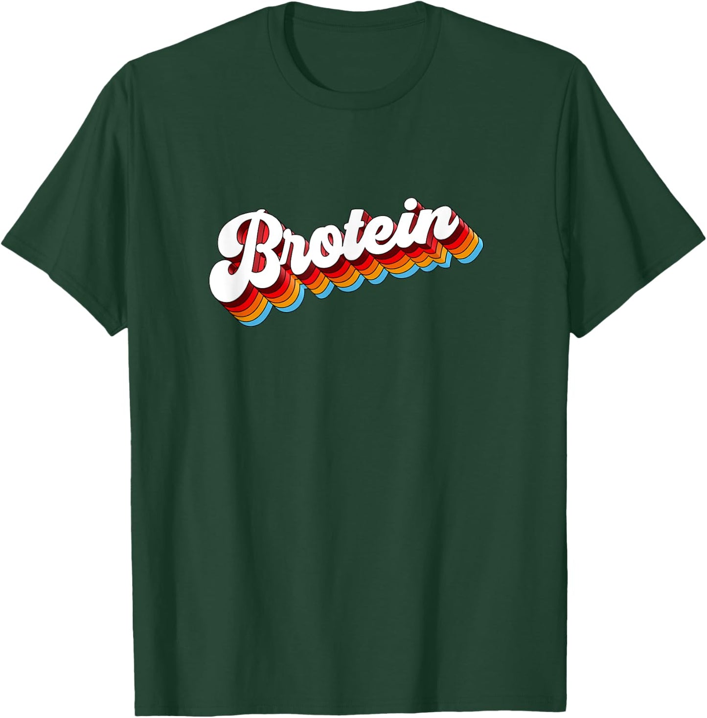 Brotein Gym Fitness Workout T-Shirt - T-Shirt | Forest