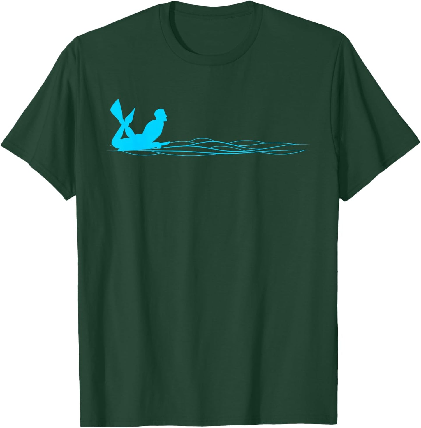 Minimalistic Bodyboard Graphic T-Shirt - T-Shirt | Forest