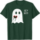 Hey Boo Ghost Heart Hand Sign Cute Halloween Spooky Season T-Shirt - T-Shirt | Forest