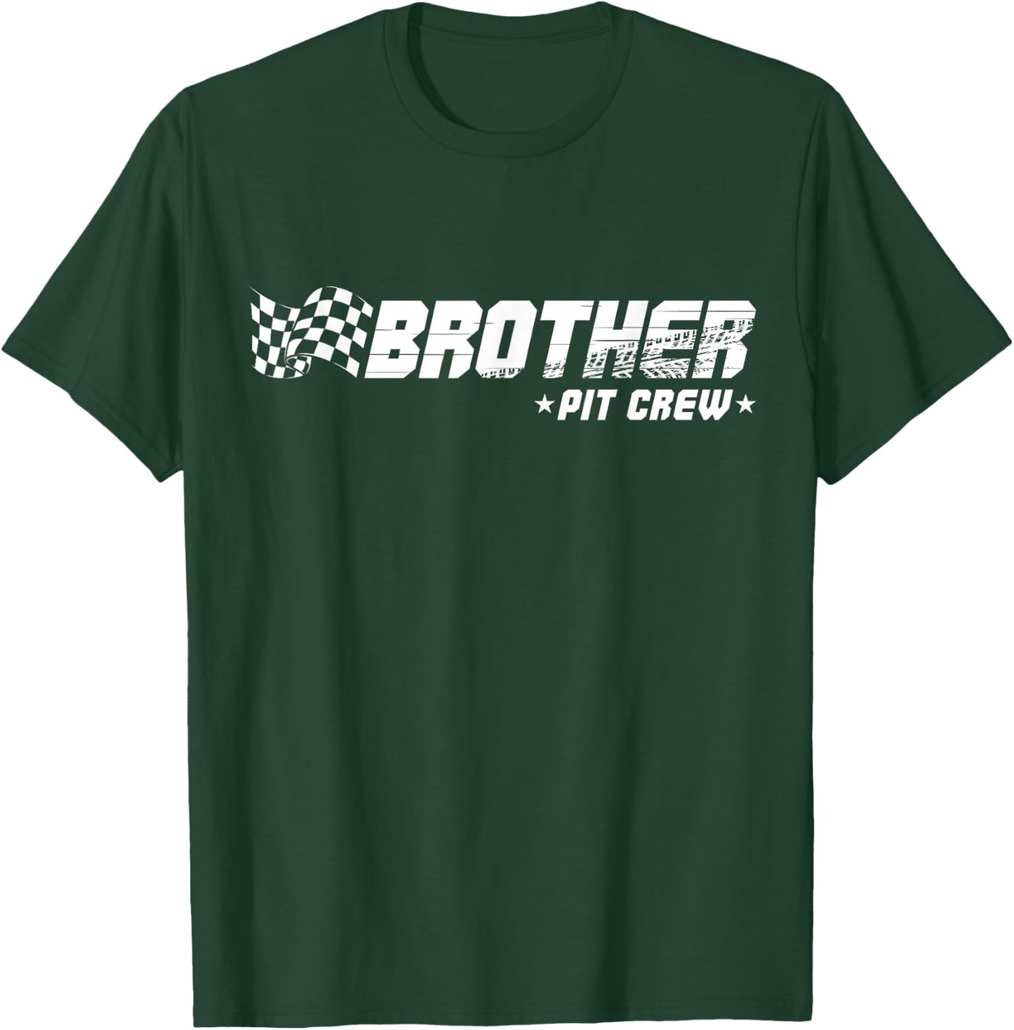 Brother Pit Crew Race Car Birthday Family Racing T-Shirt - T-Shirt | Forest