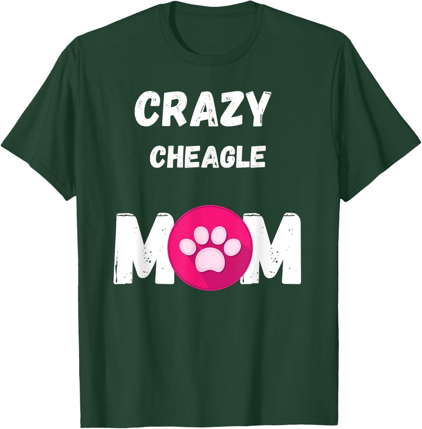 Crazy Cheagle Dog Mom Gift Men Women Kids T-Shirt - T-Shirt | Forest