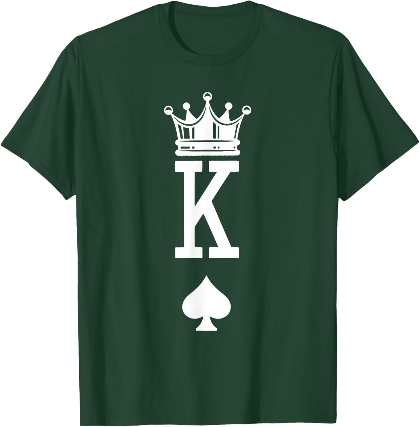 King and Queen Couple of Spades King and Queen of Hearts T-Shirt - T-Shirt | Forest