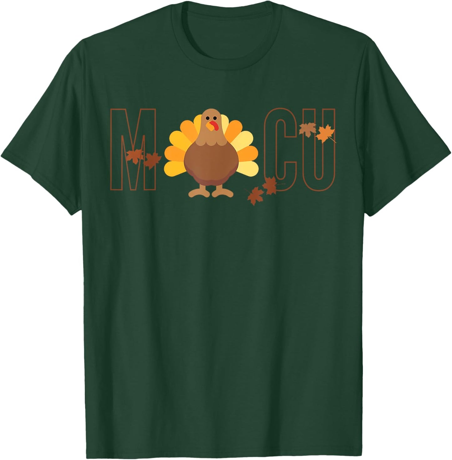 MICU Nurse Fall Turkey Medical Thanksgiving Hospital Party T-Shirt - T-Shirt | Forest