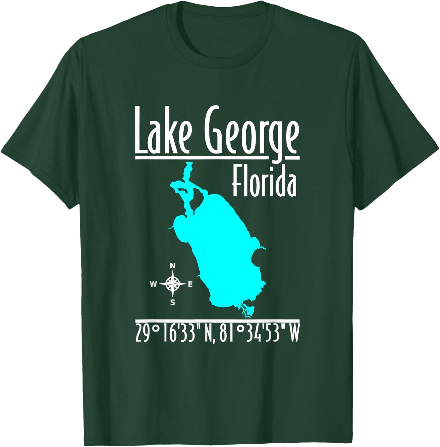 Modern Lake George - Florida T-Shirt - T-Shirt | Forest