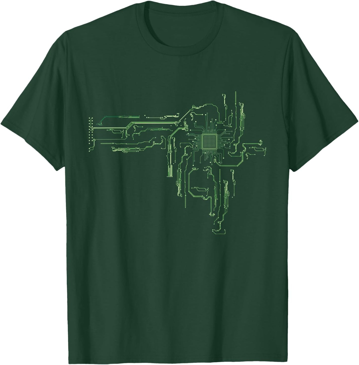 Computer Board Gift - Electrical Engineer Circuit Board T-Shirt - T-Shirt | Forest