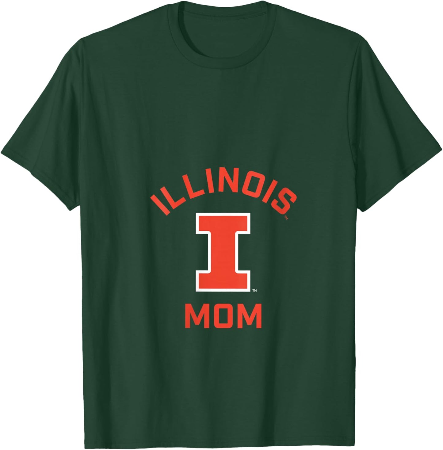 Women's University of Illinois Fighting Illini Arched Mom V-Neck T-Shirt - T-Shirt | Forest