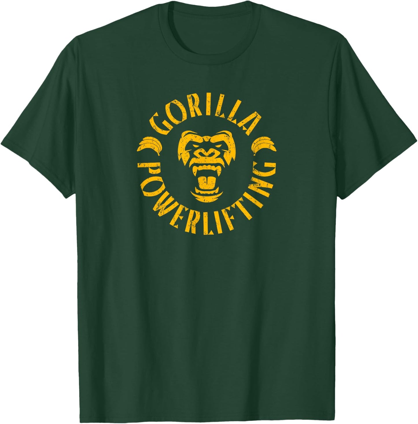 Gorilla Powerlifting Lift Heavy Double-sided T-Shirt - T-Shirt | Forest