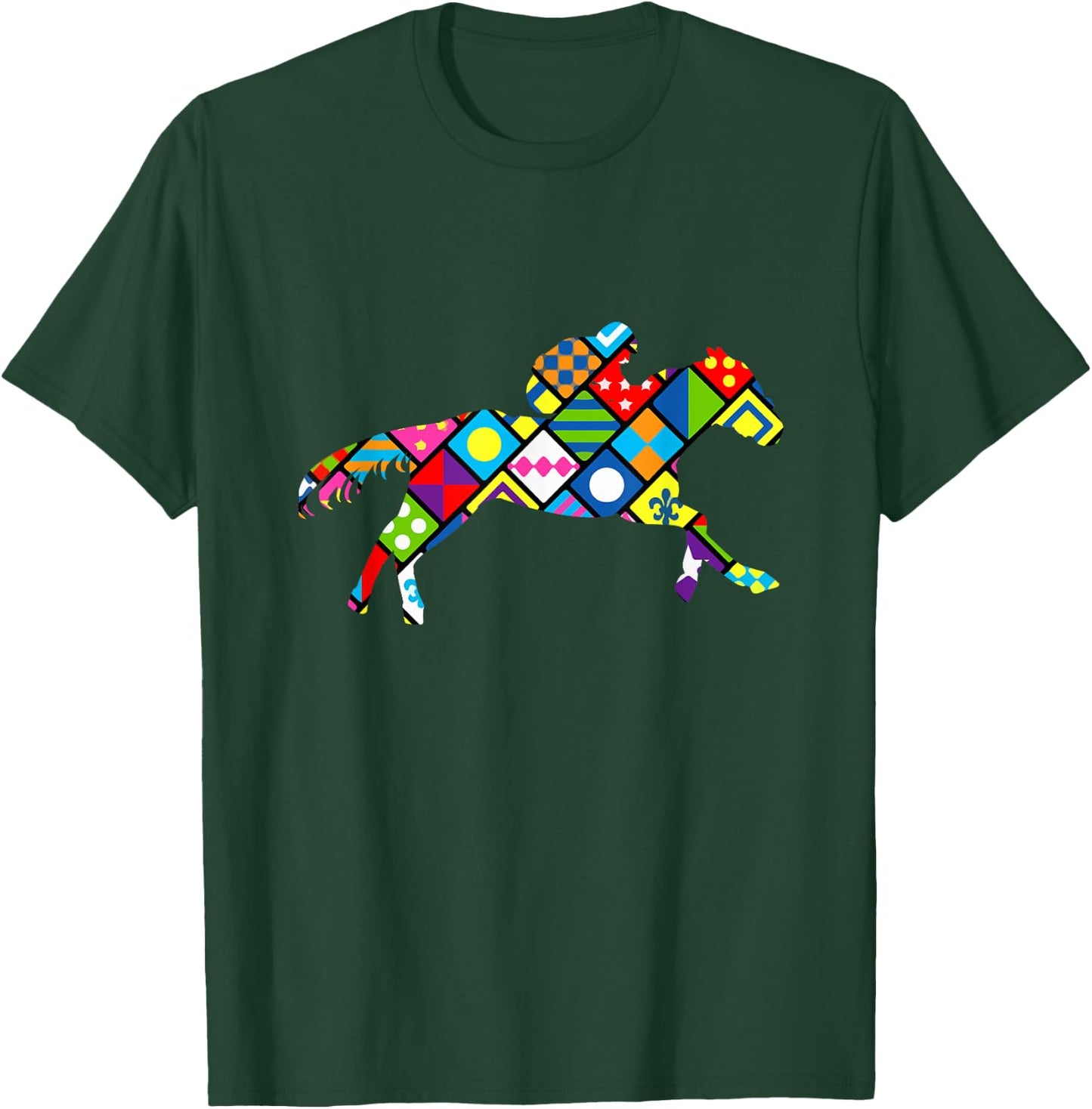 Cute Horse Racing Silks T-Shirt - T-Shirt | Forest