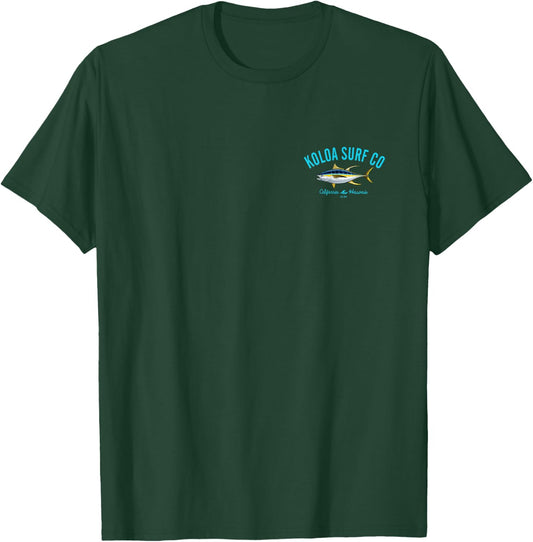 Koloa Surf Yellow Fin Tuna Logo Lightweight, Graphic T-Shirt - T-Shirt | Forest