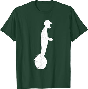 Funny Monowheel Design Women Electric Unicycle EUC T-Shirt - T-Shirt | Forest
