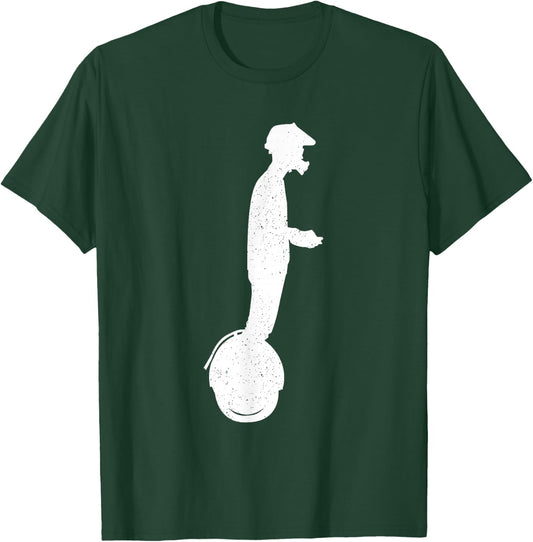 Funny Monowheel Design Women Electric Unicycle EUC T-Shirt - T-Shirt | Forest