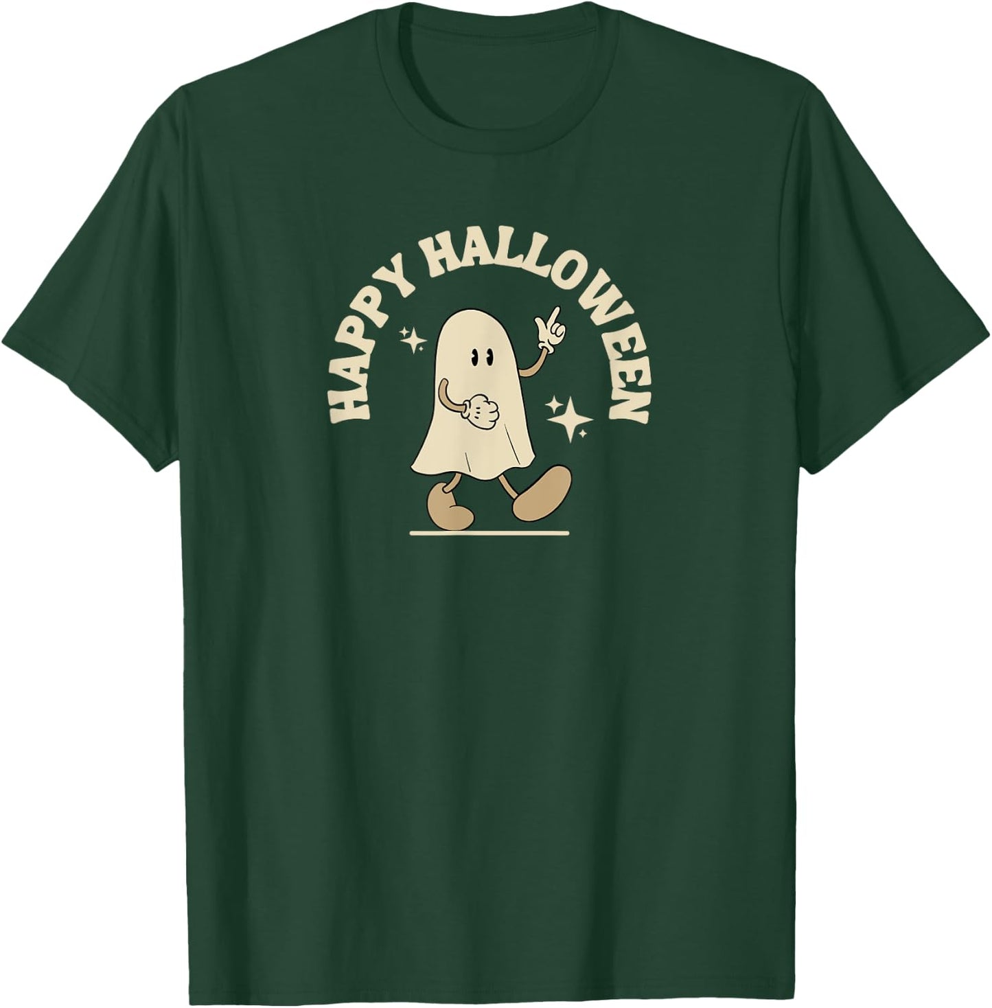 Happy Halloween Ghost T-Shirt - T-Shirt | Forest