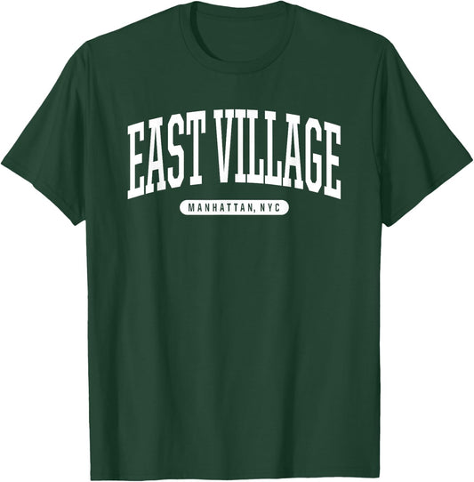 NYC Borough East Village Manhattan New York T-Shirt - T-Shirt | Forest