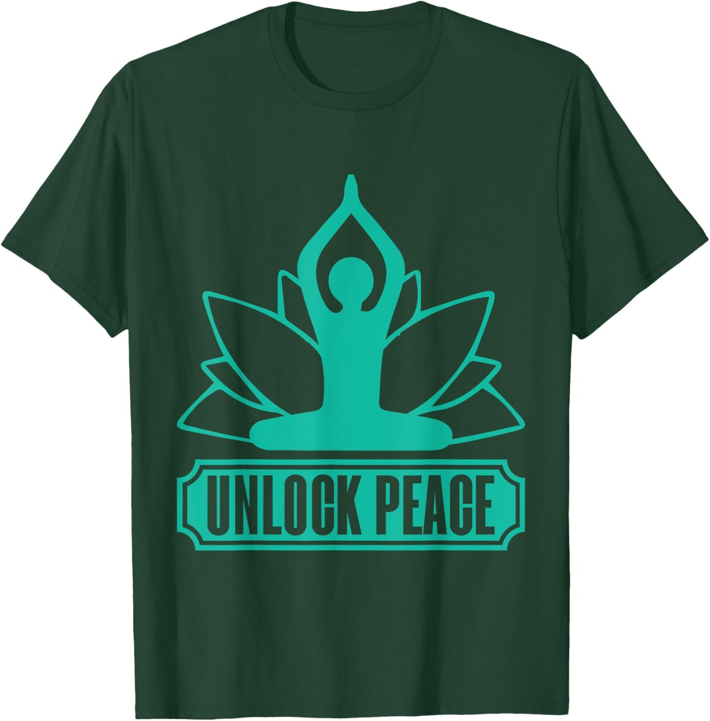 Unlock Peace Meditation T-Shirt - T-Shirt | Forest