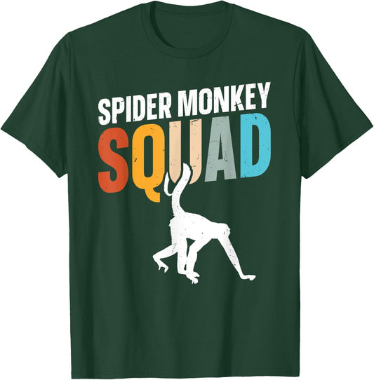 Spider Monkey Squad Design for a Spider monkey fan T-Shirt - T-Shirt | Forest
