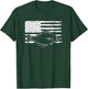 Halibut USA Plaice Flounder Flatfish united states grunge T-Shirt - T-Shirt | Forest