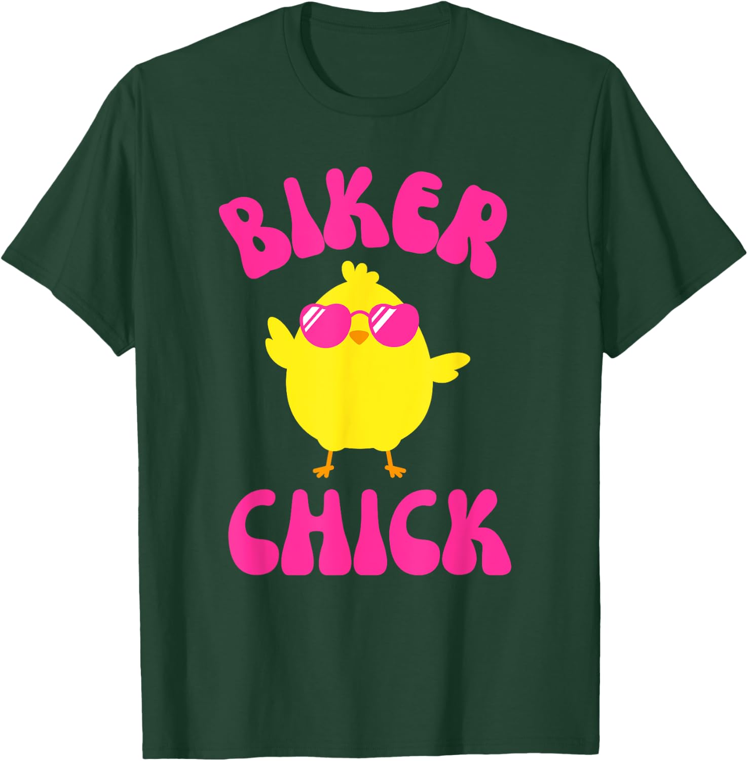 CUTE Motorcycle Biker Chick Pink Retro T-Shirt - T-Shirt | Forest