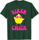 CUTE Motorcycle Biker Chick Pink Retro T-Shirt - T-Shirt | Forest