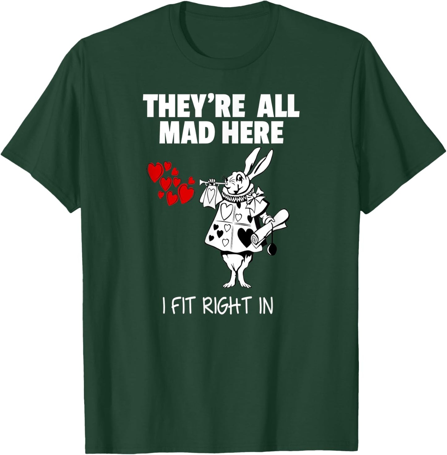 Alice in Wonderland White Rabbit Shirt T-Shirt - T-Shirt | Forest
