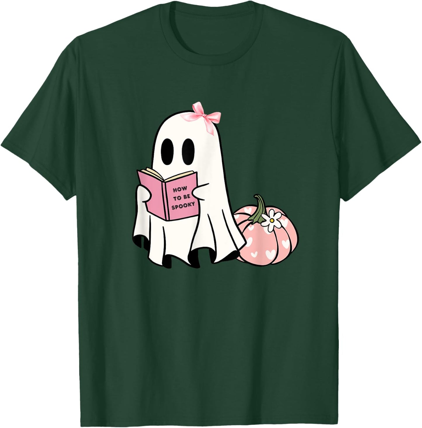 Cute Halloween How to Be Spooky Ghost Pumpkin T-Shirt - T-Shirt | Forest