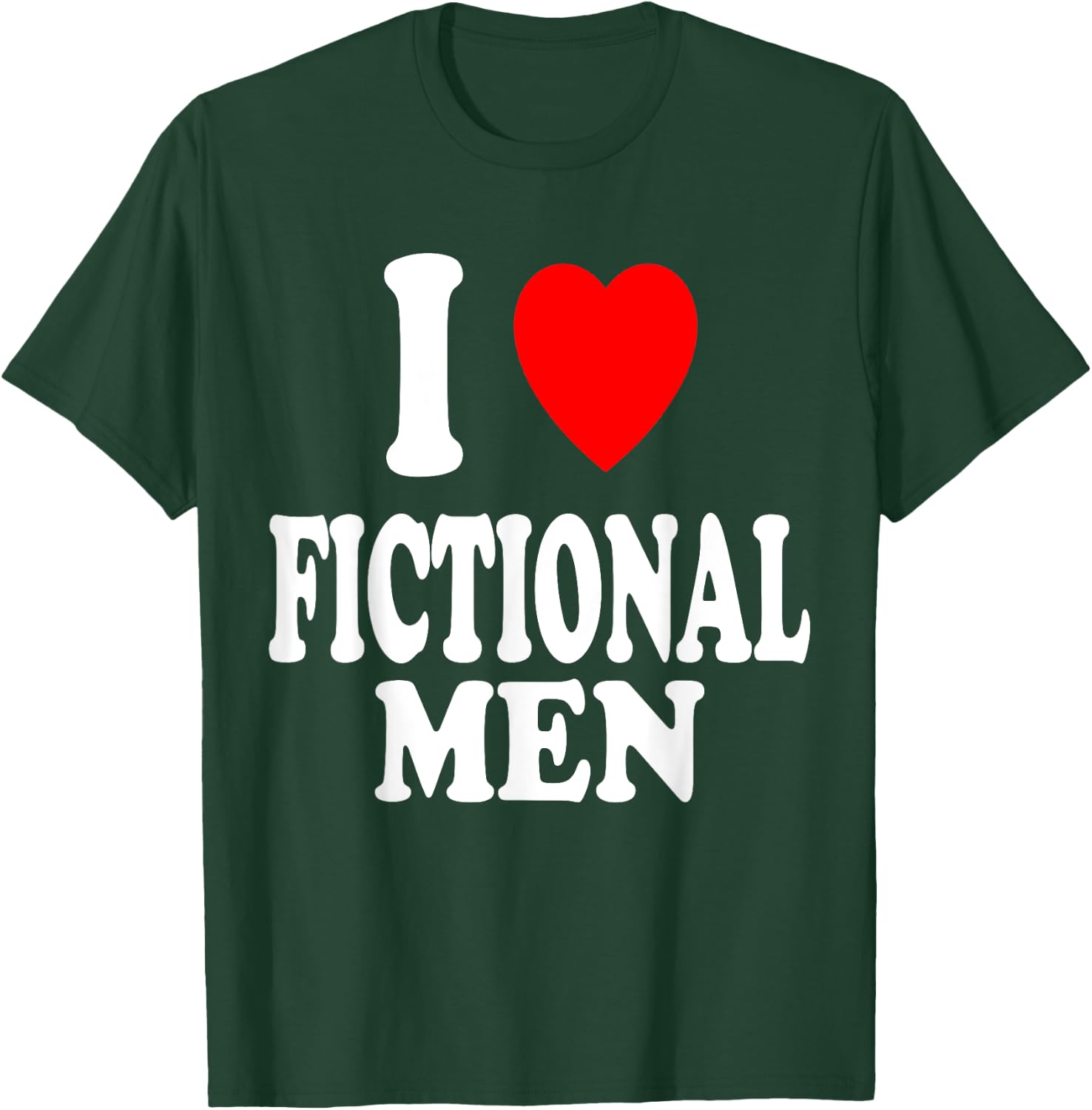 I Heart (Love) Fictional Men Book Movies Literature Reading T-Shirt - T-Shirt | Forest