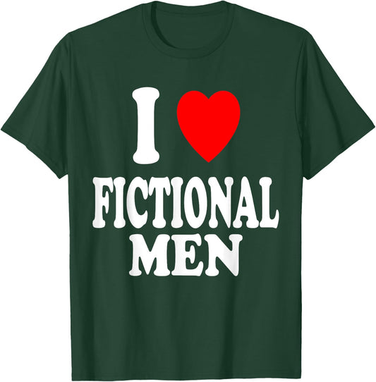 I Heart (Love) Fictional Men Book Movies Literature Reading T-Shirt - T-Shirt | Forest