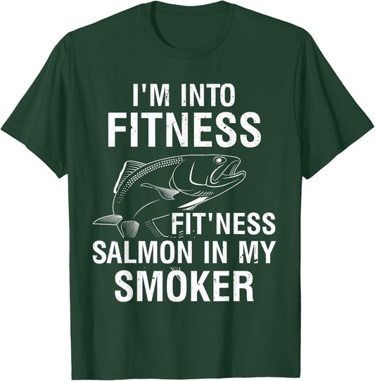 King Salmon Fishing fisherman T-Shirt - T-Shirt | Forest