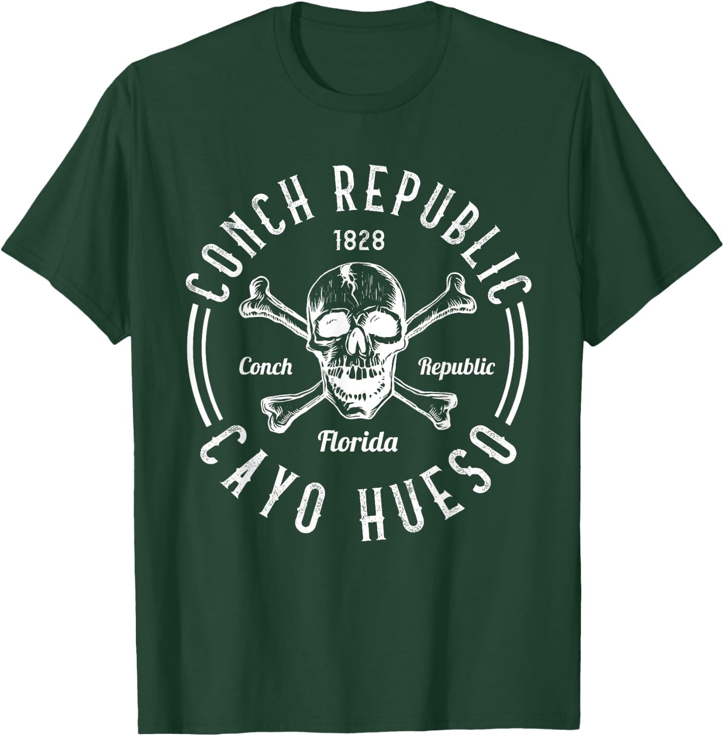 CONCH REPUBLIC CAYOs HUESO Florida Pirates Sunshine-State T-Shirt - T-Shirt | Forest