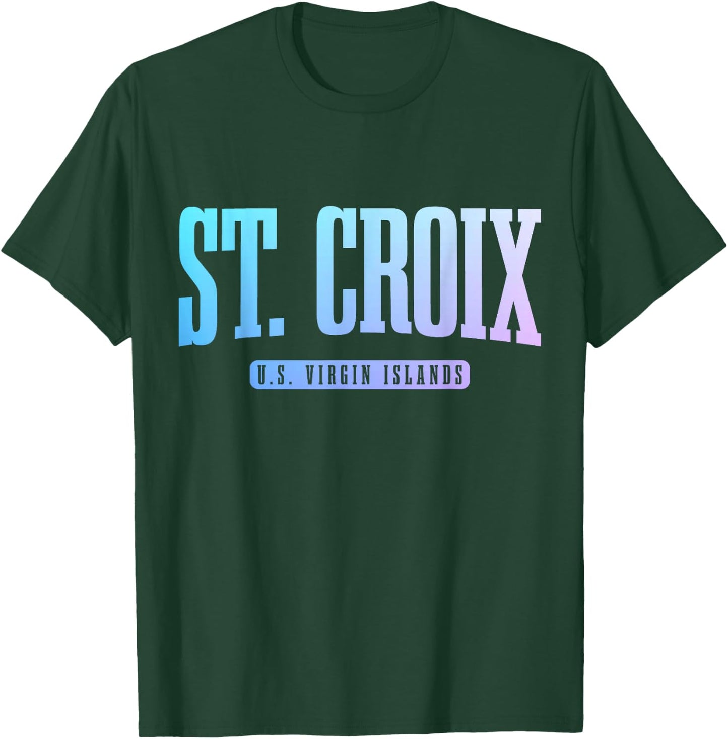 St. Croix US Virgin Islands USVI Pride Souvenir T-Shirt - T-Shirt | Forest