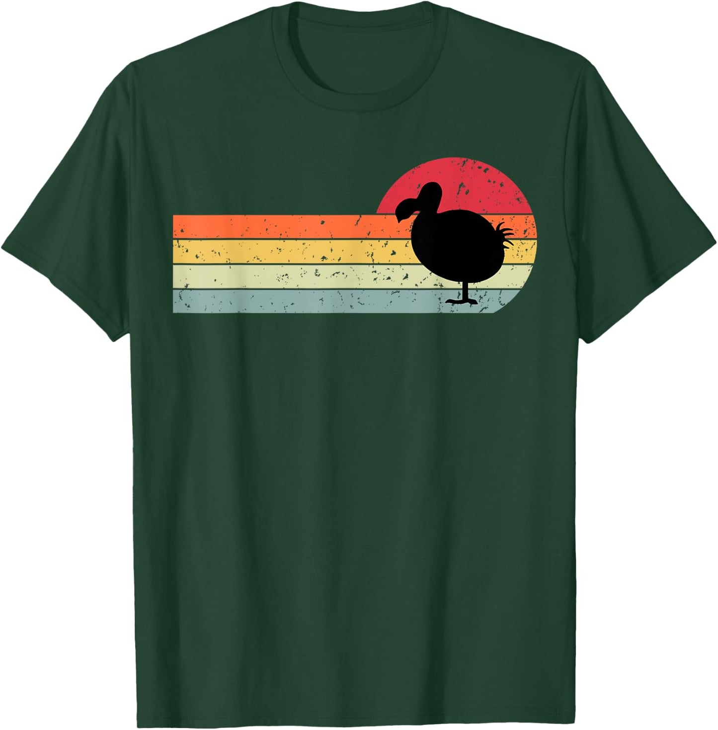 Dodo Bird Vintage Retro Flightless Bird T-Shirt - T-Shirt | Forest