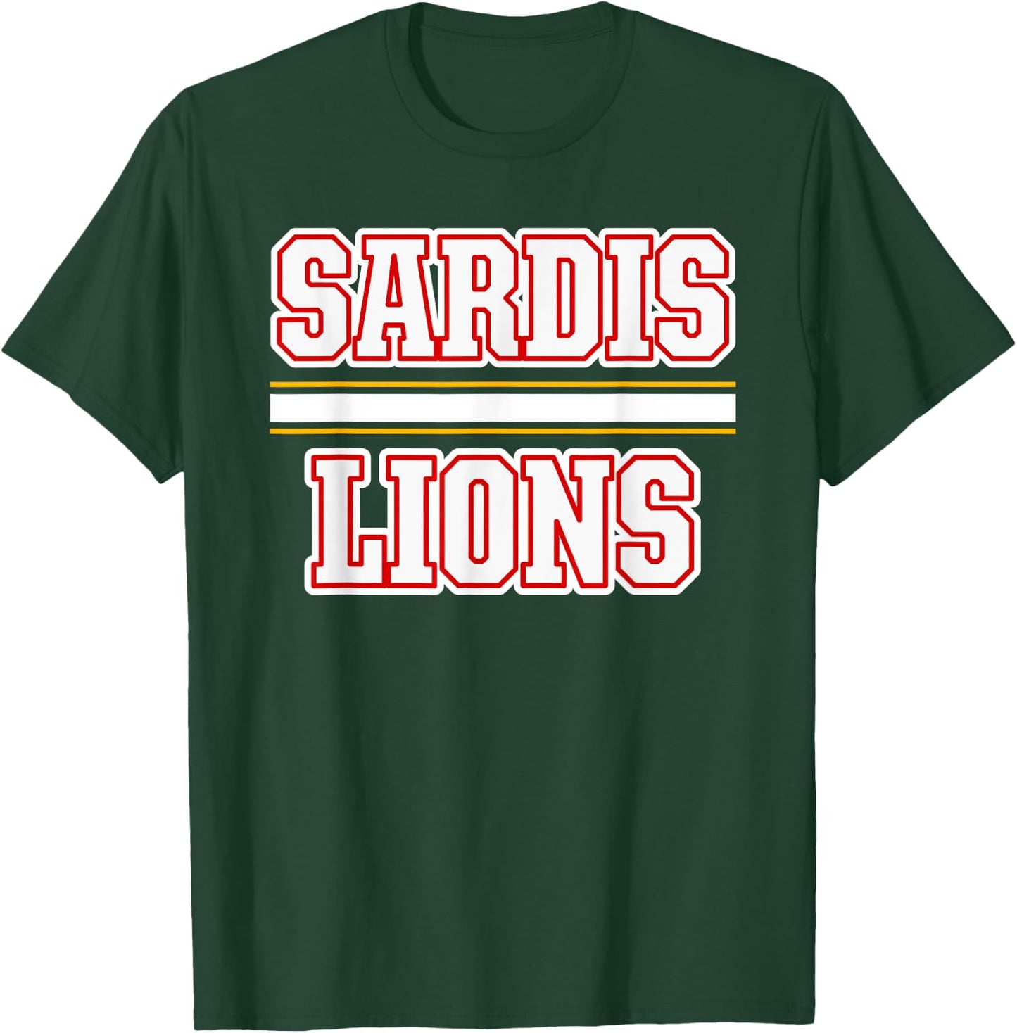 Sardis Lions Horizontal Stripes T-Shirt - T-Shirt | Forest