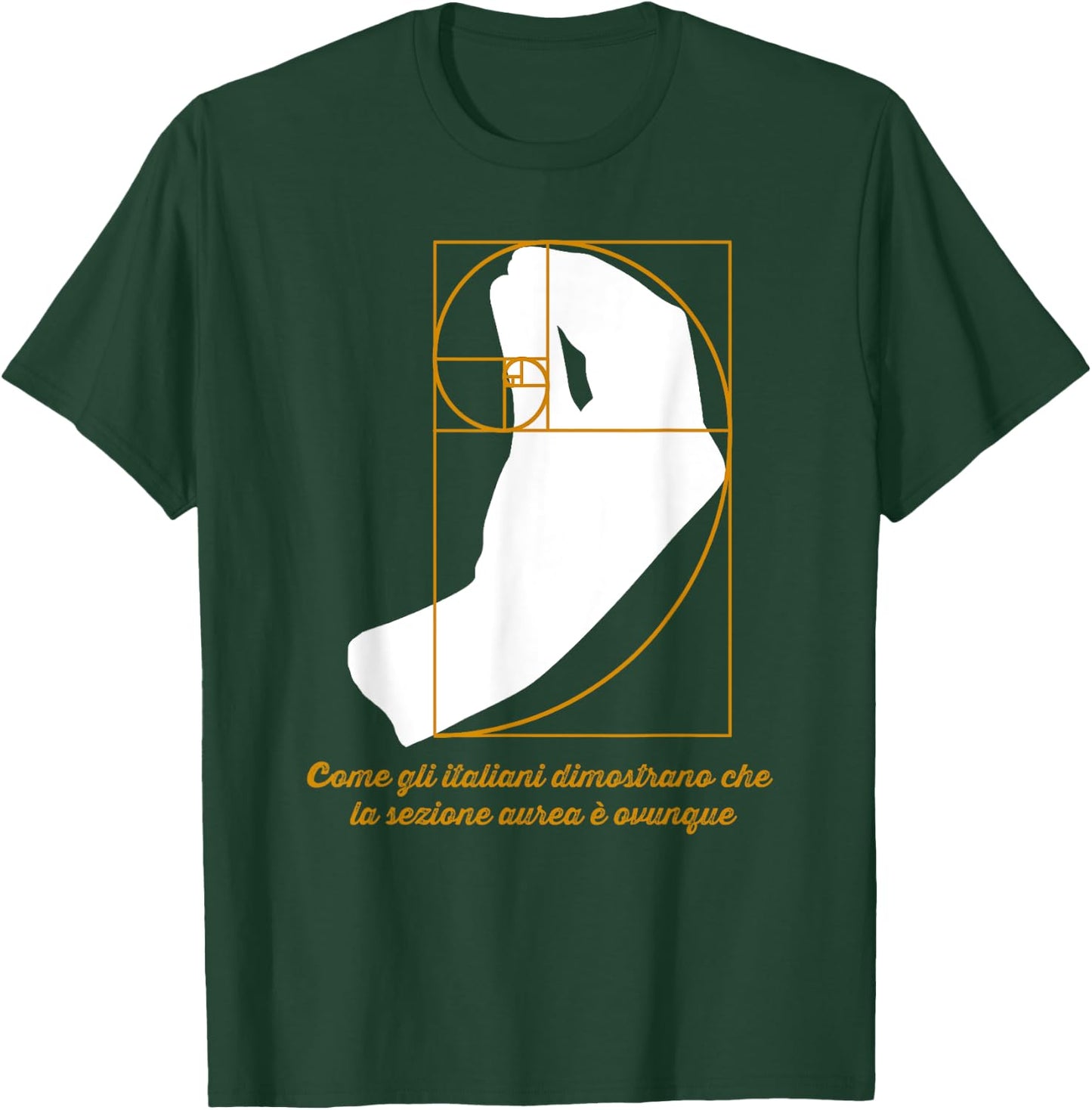 Golden Ratio Math Funny Italian Hand Gesture Fibonacci T-Shirt - T-Shirt | Forest
