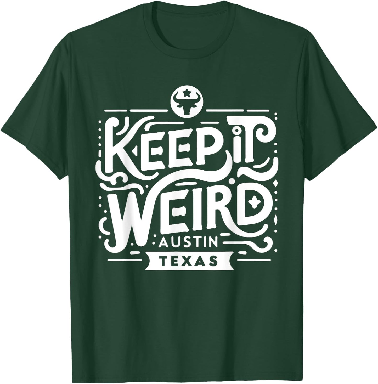Funny for Austin Unicorns Keep Austin Texas Weird for Austinite -Adults Black T-Shirt - T-Shirt | Forest