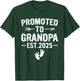 SOMMAS PREGNANCY ANNOUNCEMENT 1st Time Grandpa Est 2025 Gift New First Time Grandpa 2025 , Small, Black T-Shirt - T-Shirt | Forest
