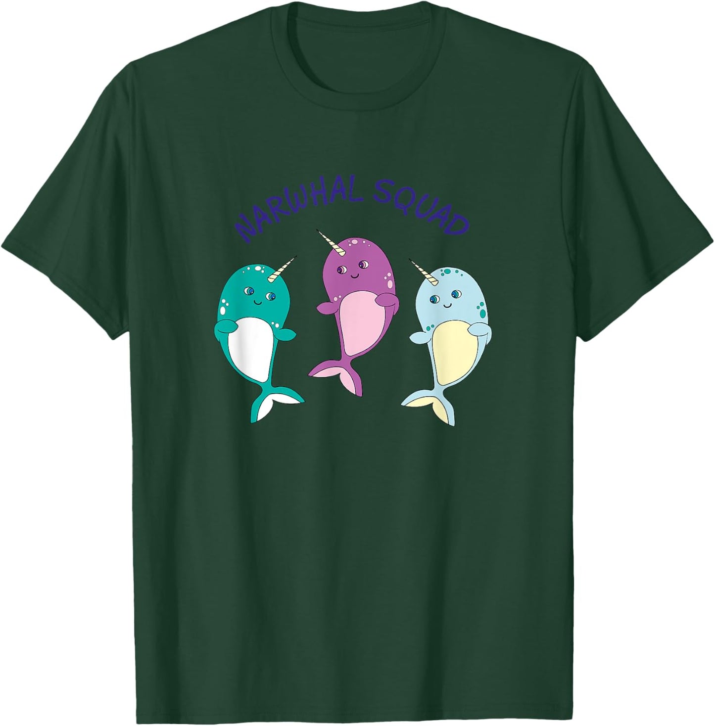 Cool Narwhal Squad - Funny Birthday Gift Kids T-Shirt - T-Shirt | Forest